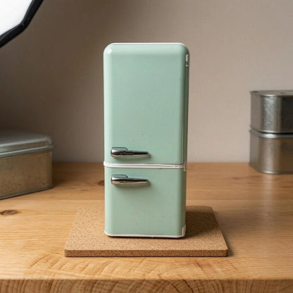 Dollhouse Refrigerator Openable Door Miniature Refrigerator Dollhouse Fridge Freestanding 1:12 Scale Fridge Realistic
