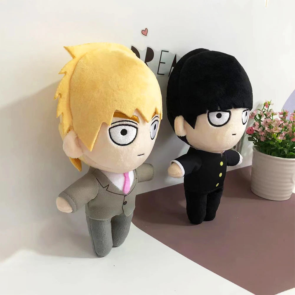 Mob 100 Anime Plush Toys Reigen Arataka Plushies Kageyama Shigeo Figure Soft Stuffed Plush Pillows Mob Toy Doll Child Xmas Gifts