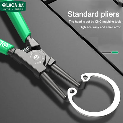 LAOA 7 inch Internal External Pliers Retaining Clips Portable Multifunctional Snap Ring Circlip Pliers For Hand Tool
