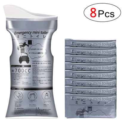 12/20 Pack Outdoor Emergency Portable Urine Bag Vomit Bag, Unisex Pee Bag Travel Mini Mobile Toilet for Women Men Baby 4/8 Pack