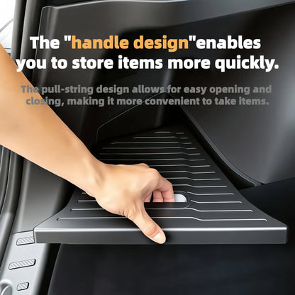 4PCS Trunk Organizer for Tesla Model YL Launch Refresh 2026 Rear Trunk Storage Bins Side Box Organiser TPE Accessories