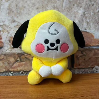 Hot BTed 21Plush Toys Kawaii Mini Keychain Anime Pendant Ornament for Kids 12-22cm Bt Peripherals Soft Stuffed Animals Doll Gift