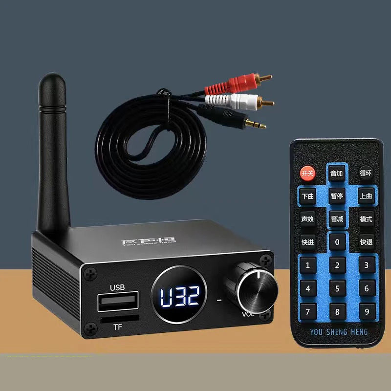 New 2 in 1 Long Range Bluetooth 5.3 Audio Transmitter Receiver RCA 3.5mm AUX Stereo Wireless Adapter For PC TV Headphones Car