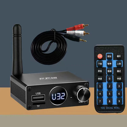 New 2 in 1 Long Range Bluetooth 5.3 Audio Transmitter Receiver RCA 3.5mm AUX Stereo Wireless Adapter For PC TV Headphones Car