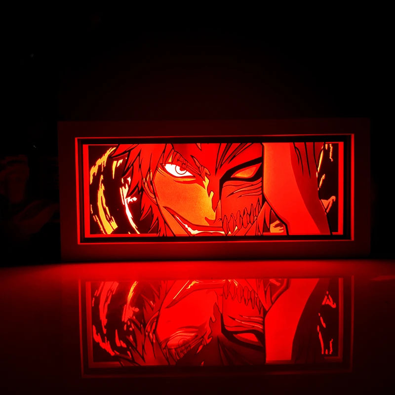 Anime Series Paper-Cut Light Room Bedroom Night Light Remote Control Colorful Light Box Atmosphere Light