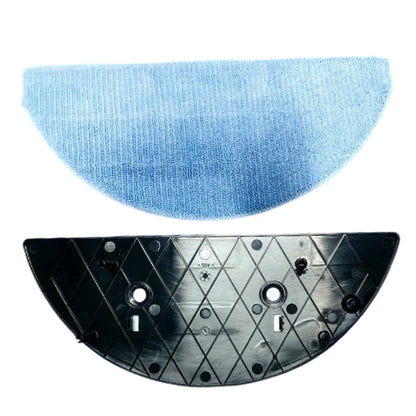 Mop Cloth Frame Board And Microfiber Pad Kit For ILIFE A12 Pro Robot Vacuum Cleaner And Mop, Black