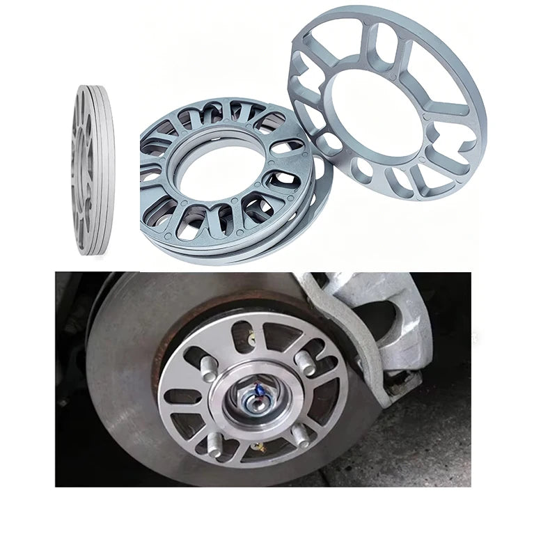 4-5 Hole Universal Aluminum Alloy Flange Gasket Lightweight Wheel Hub Center Gasket For Automobiles And Motorcycles