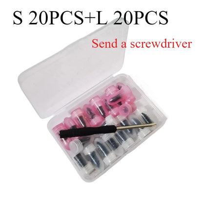 20PCS Car Motorcycle Tubeless Tire Repair Nails Mushroom Rubber Nails Quick Emergency Repair Tool Kit for Electric Vehicle