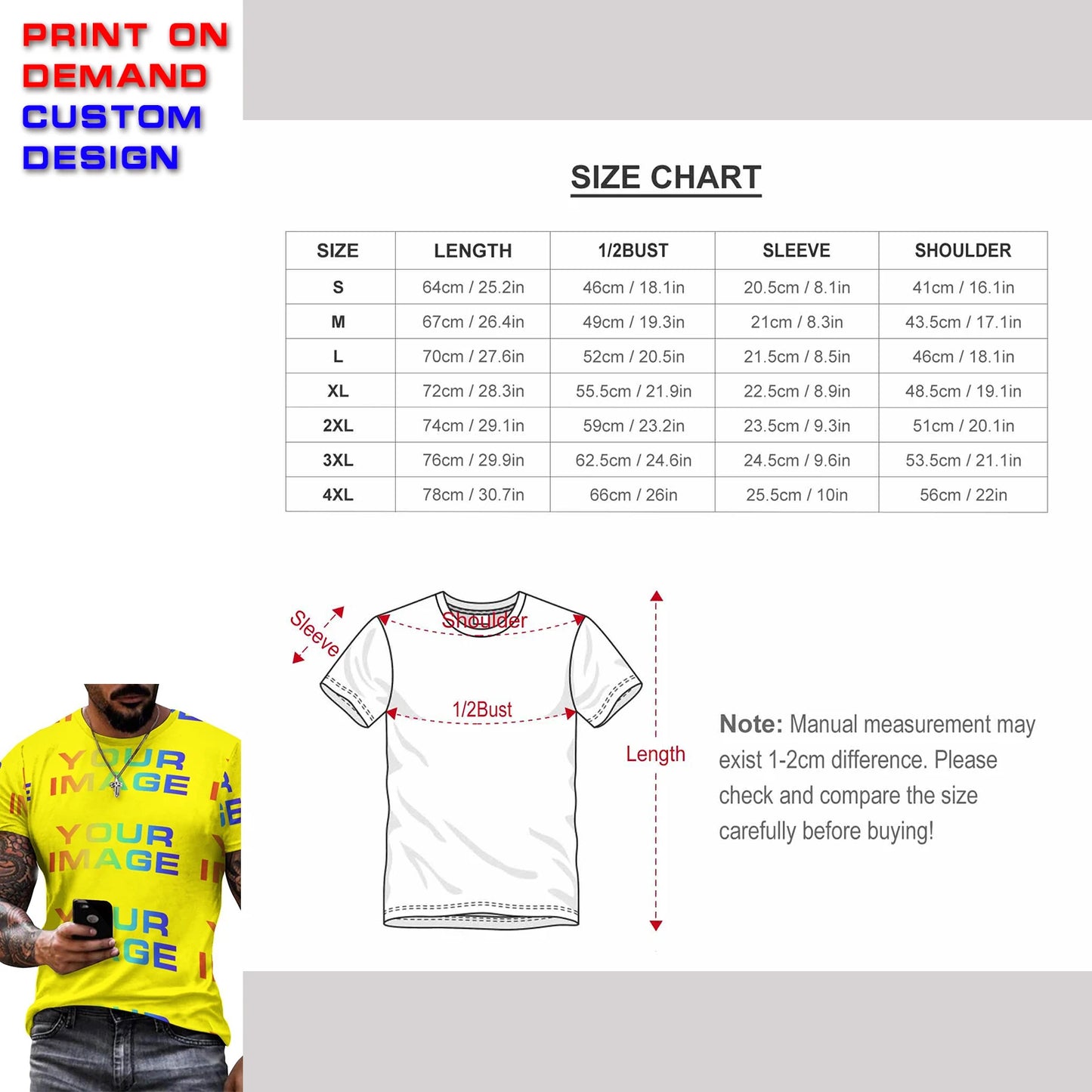 Print On Demand Customized Public Custom Images Picture Man Dress Shirt Party Uniforms Matching Clothes DIY Dropshipping