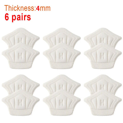 QR 6pairs/12pcs Insoles Patch Heel Pads for Sport Shoes Back Sticker Adjustable Size Antiwear Feet Pad Cushion Insert Insole