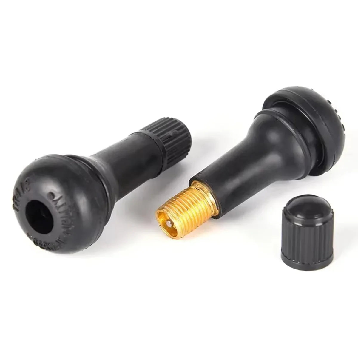 4/8/10/24pcs Tr414 Black Rubber Snap In Tire Valve Insert Rubber Tire Valve Core Replacement Standard Vehicle Tubeless Wheel Rim