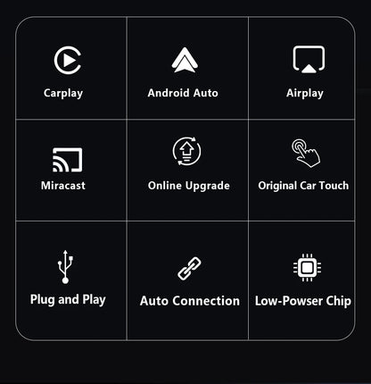 2026 4in1 New Upgrade Carplay Adapter Wireless Android Auto Mirror Link Smart MiNi AI Box USB Plug and Play Auto Connect WiFi