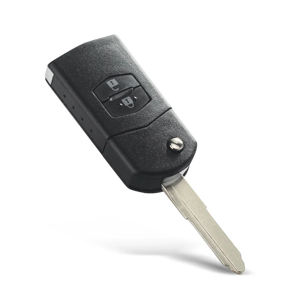 KEYYOU Flip Folding Remote Key Car Starter 2/3 Buttons 433MHz 4D63 Chip For Mazda 2 / 3 / 5 / 6 / MX5 / CX7 SKE126-01