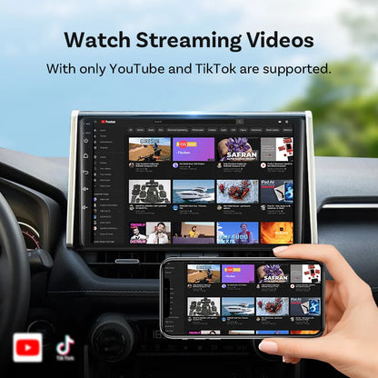 OTTOCAST MINI AIR Cube 4.0 Wireless CarPlay Android Auto 3 in 1  Adapter Screen Mirroring Car Accessories for Youtube Tiktok