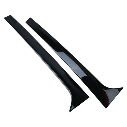 For Car Skoda Octavia Estate 2014-2019 Gloss Black Auto Replacement Parts Pair Canard Splitter Rear Window Side Spoiler Wing