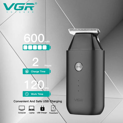 VGR V-932 zero cutting machine rechargeable cordless beard shaver electric travel mini model hair trimmer for men