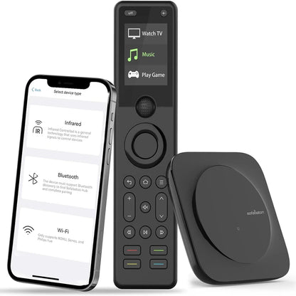 SofaBaton X1S Universal Remote with Hub and App, All in One Smart Universal Remote Control Control Up to 60 IR/Bluetooth/WiFi