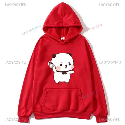 Couple Hoodies Bubu Dudu hoodie Sweatshirt Cartoon Kawaii Print Pullover Harajuku Men Women Sudaderas warm fleece hooded