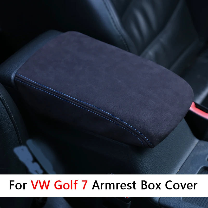 Car Central Armrest box protective cover Trim Decoration for Volkswagen VW Golf 7 7.5 MK7 7.5 GTI VII Accessories 2013-2019 2020