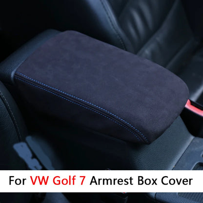 Car Central Armrest box protective cover Trim Decoration for Volkswagen VW Golf 7 7.5 MK7 7.5 GTI VII Accessories 2013-2019 2020