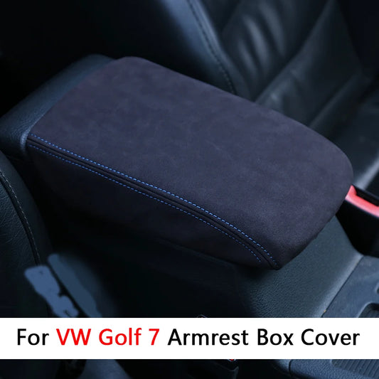 Car Central Armrest box protective cover Trim Decoration for Volkswagen VW Golf 7 7.5 MK7 7.5 GTI VII Accessories 2013-2019 2020
