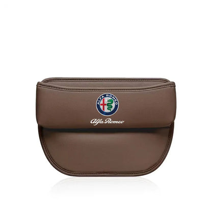 Car Storage bag Leather Seat Gap Storage Box For Alfa Romeo STELVIO Giulia 159 Giulietta 147 Mito 156 MTO Sportiva Accessories