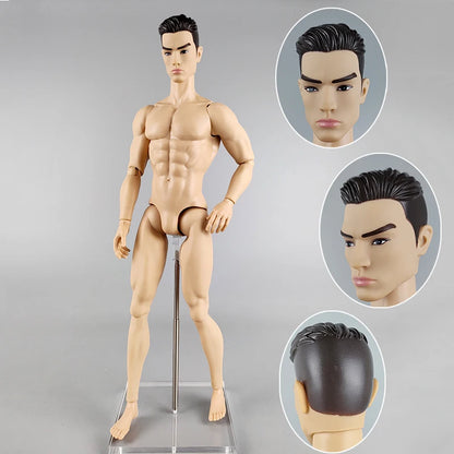 High Quality Adonis 1/6 Jointed DIY Movable Nude Naked Doll Body 12" Muscle FR Boy Doll BJD Dolls Kids Toys Gifts