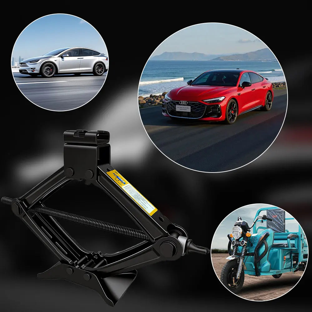 2 Ton Scissor Jack Set，Car SUV Auto Jack Kit with Extendable Wheel Wrench,Labor-Saving Repair & Tire Replacement Tool