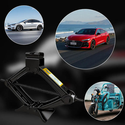 2 Ton Scissor Jack Set，Car SUV Auto Jack Kit with Extendable Wheel Wrench,Labor-Saving Repair & Tire Replacement Tool