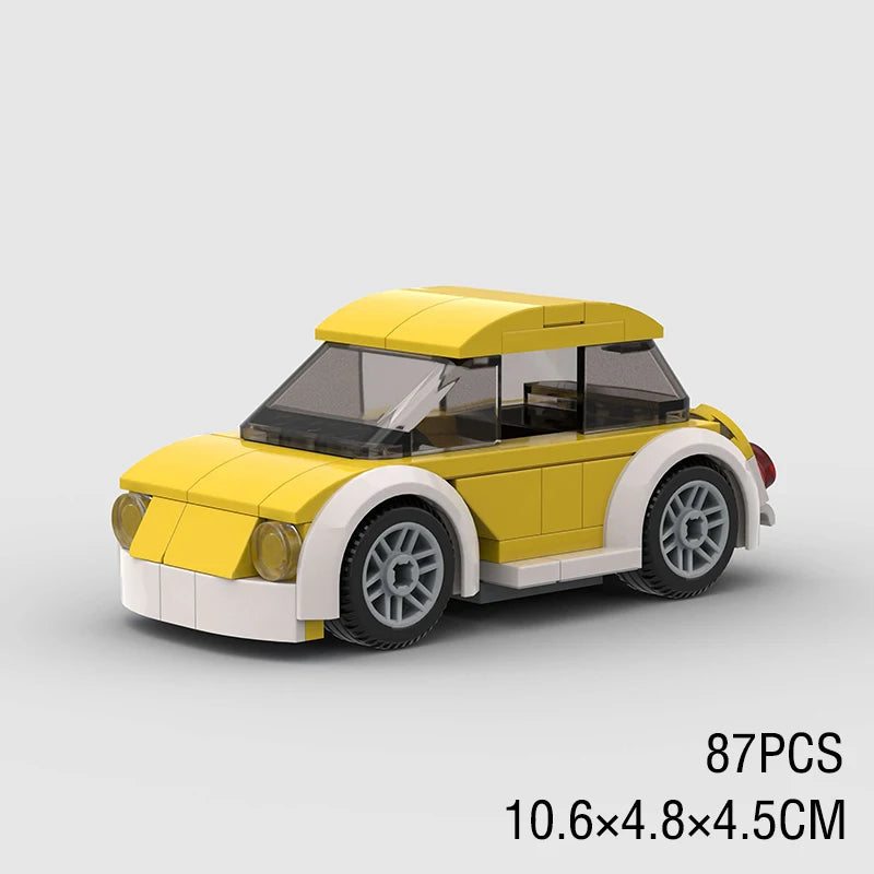 City Technique Speed Racing Car old Classic Sport Model Building Brick Super Racer Great Rally Vehicles Block Christmas gift Toy