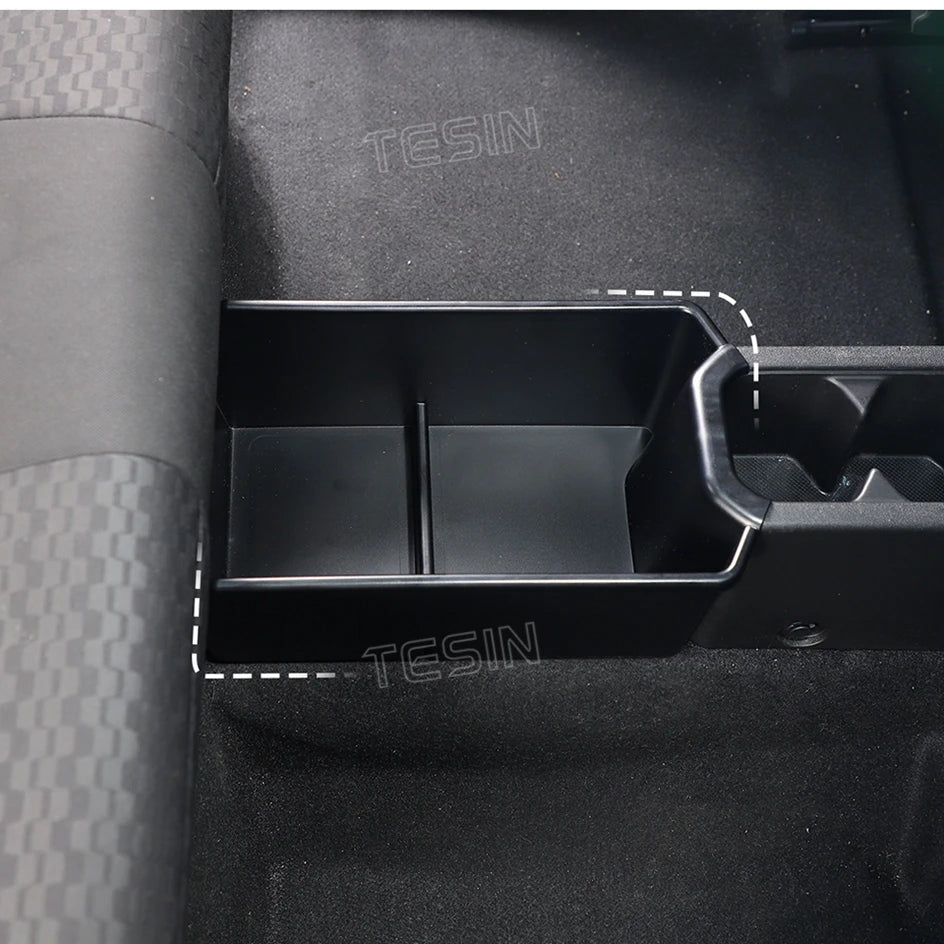 TESIN Car Rear Center Storage Box Organizer for Suzuki Jimny JB74 2/4 Door 2019 2020 2021 2022 2023 2024 Up Interior Accessories