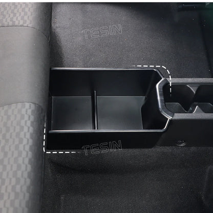 TESIN Car Rear Center Storage Box Organizer for Suzuki Jimny JB74 2/4 Door 2019 2020 2021 2022 2023 2024 Up Interior Accessories