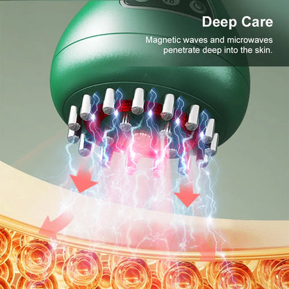 New USB Electric Meridian Brush 9 Levels Vibration Body Massager Shaping Reduce Stretch Marks Cellulit Relax Muscle Massage Tool