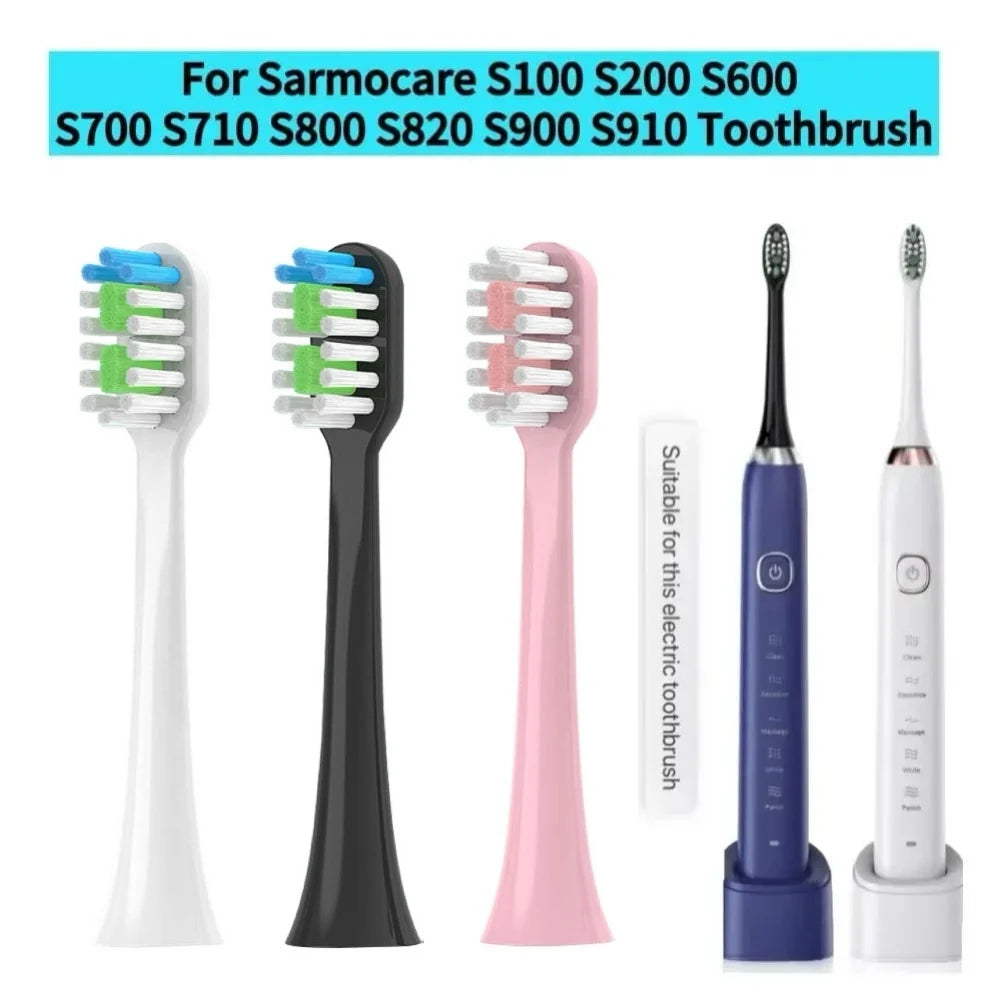 Replacement Toothbrush Heads for Sarmocare S100 S200 S600 S700 S800 S900 S710 S820 S910 Electric Toothbrush for Hyundai X100