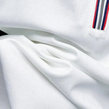 Winter Mens Polo Shirts High Quality Pullover White Polyester Japan Social Korean Autumn Long Sleeve Sale New Male Sweatshirts