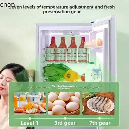 refrigerator small household double door single dormitory mini first-class energy efficiency and power saving