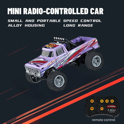 Top RC Car MINI Alloy 1/64 Remote Control Car Convenient to Carry 60 Minutes of Work Time Children's Gifts Electronic Toys
