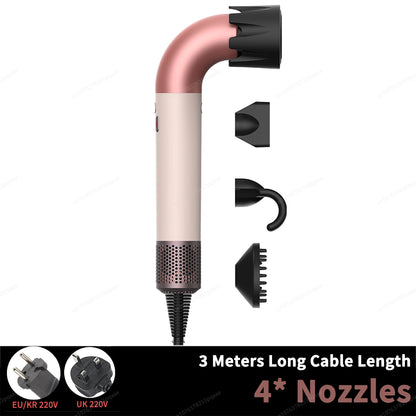 1400 Watt Super 200 Million Anion Blow Dryer Mini Portable Hair Dryer With Diffuser Nozzles Ions Hair Care Dryer Cold/Hot Wind