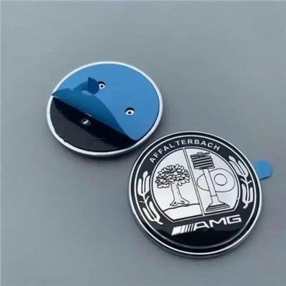 57mm Star Flat Hood Bonnet Logo Mercedes Benz W204 W124 W201 W202 W212 W220 W205 Emblem Badge stickers automobile Accessorie