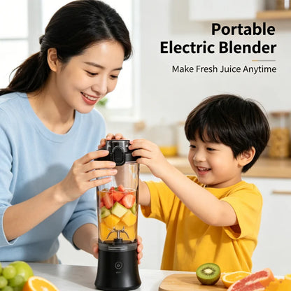 Portable Blender Electric Juicer 600ML Fruit Mixers 4000mAh USB Rechargeable Smoothie Mini Blender Multifunction Juice Maker