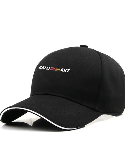 Car Hats Casual Baseball Caps Sunscreen Cotton Ventilate Hat for MITSUBISHI RALLIART Auto Accessories