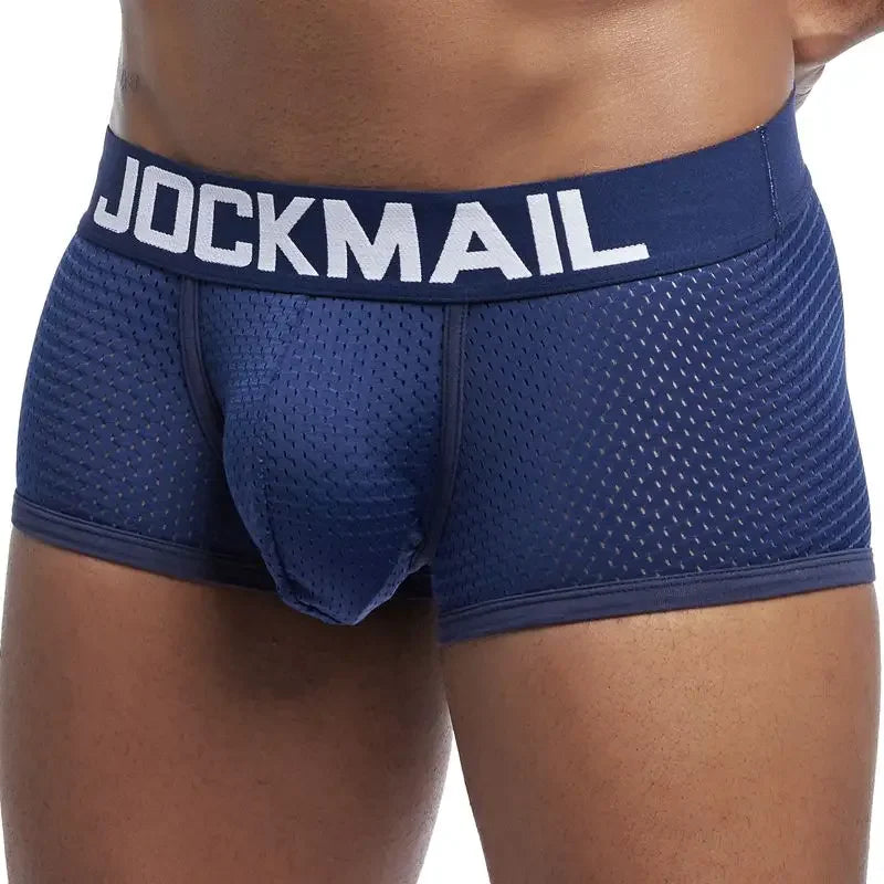 JOCKMAIL  4PCS/Lot boxer men Mesh Breathable boxershorts men Underwear Shorts panties men cuecas boxer underpants calzoncillos