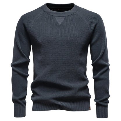 AIOPESON Raglan Sleeve Polo Shirt Men Henley Collar Solid Color Long Sleeve Heavyweight Cotton Business Casual Autumn Winter