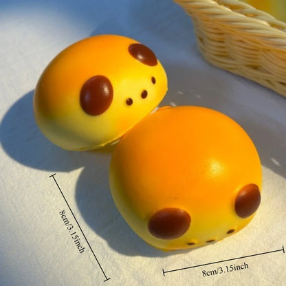 Squishy Cute Puppy Bread Squeeze Toys Soft Simulated Food Anti Stress Fidgets Toys Slow Rebound Relieve Stress Toy for Friends