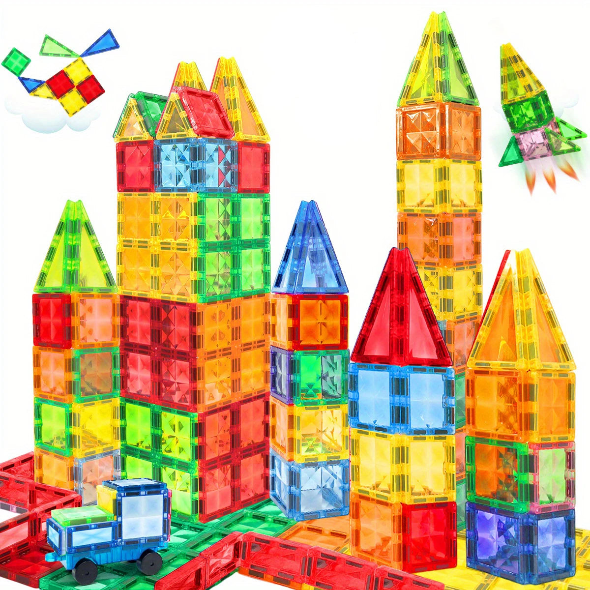 Magnetic Building Block Toys Magnetic Force Plate Small Size, Birthday Holiday Gifts, Back-To-School Gifts