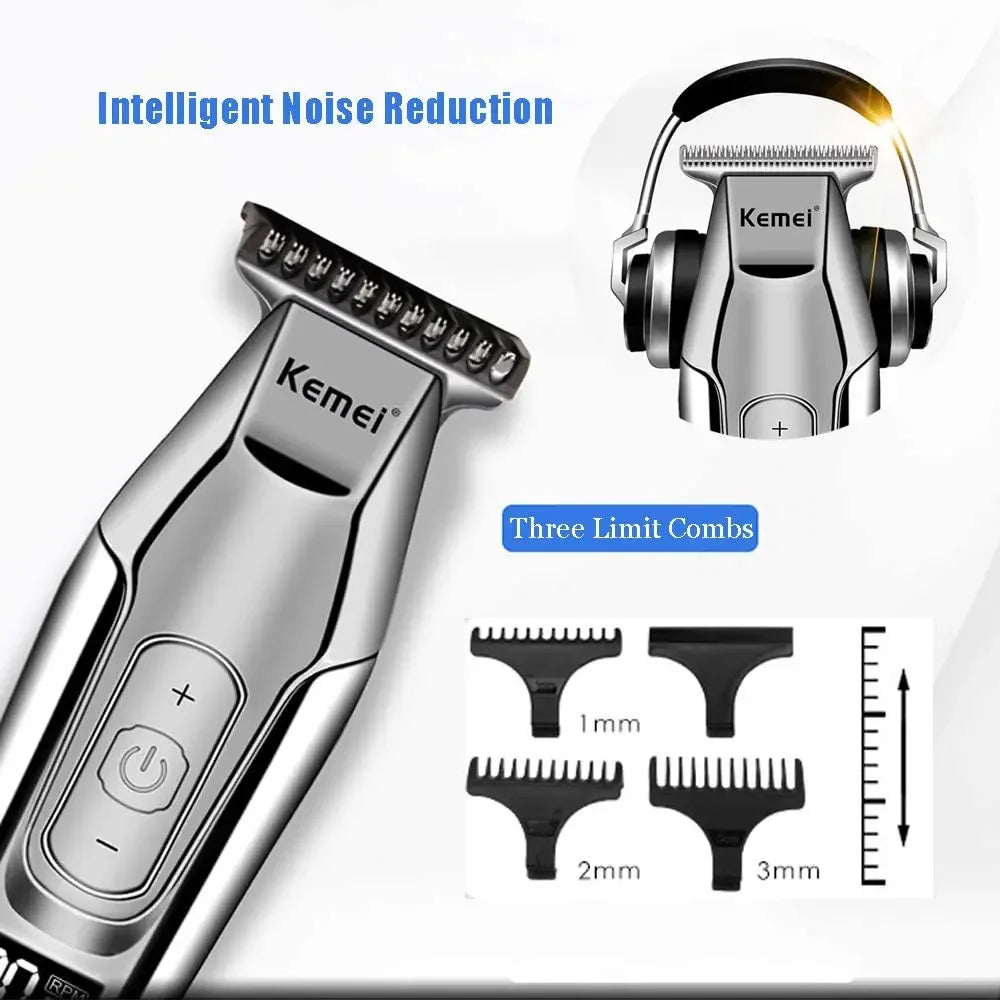Kemei Hair Clipper KM-5027 Or Blade Trimmer for Men Adjustable Speed LED Digital Hair Clipper Carving Clippers Electric Razor