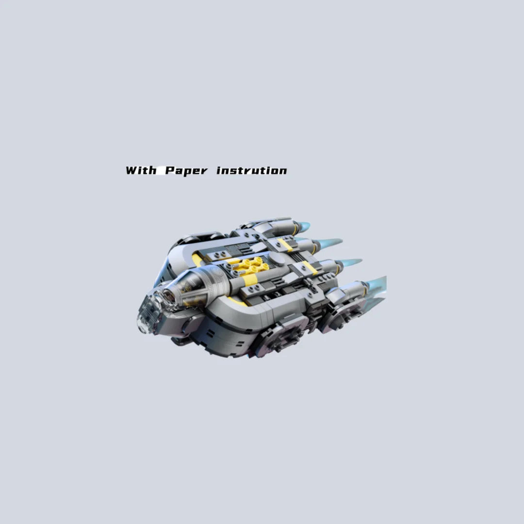 2026 Moc Anzellan Spacecraft Bricks Building Blocks Compatible 701pcs Starship Dispaly Model Birthday Gifts for Adults Toys