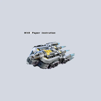 2026 Moc Anzellan Spacecraft Bricks Building Blocks Compatible 701pcs Starship Dispaly Model Birthday Gifts for Adults Toys