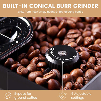 Mcilpoog M3 Automatic Espresso Machine ，Built-In Milk Frother & Tank, 7 Coffee Varieties, Shipping from Australian
