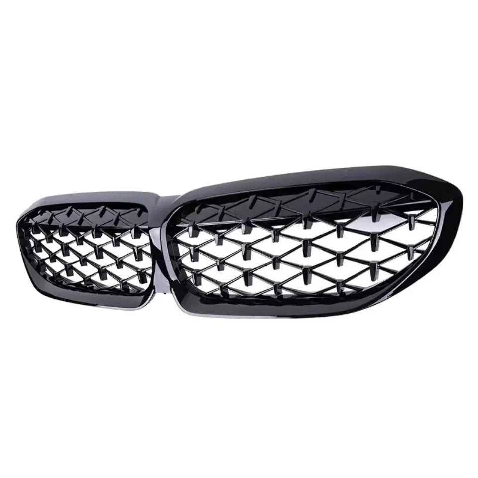 XVIP Front Bumper Kidney Grill Diamonds Style Grille For BMW 3-Series G20 G21 2019-2022 318i 320i 320d 330i 340i 340d M Sport